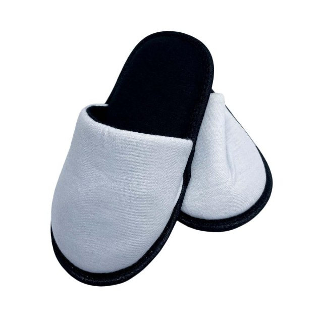 Pantufa Infantil para Sublimação | Tamanho: M (26/27/28) Branco / Preto