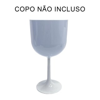 Pé para Taça Gin em Acrílico Branco (ADP) | Unidade na Sulink