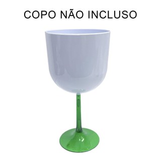 Pé para Taça Gin em Acrílico Verde (ADP) | Unidade na Sulink