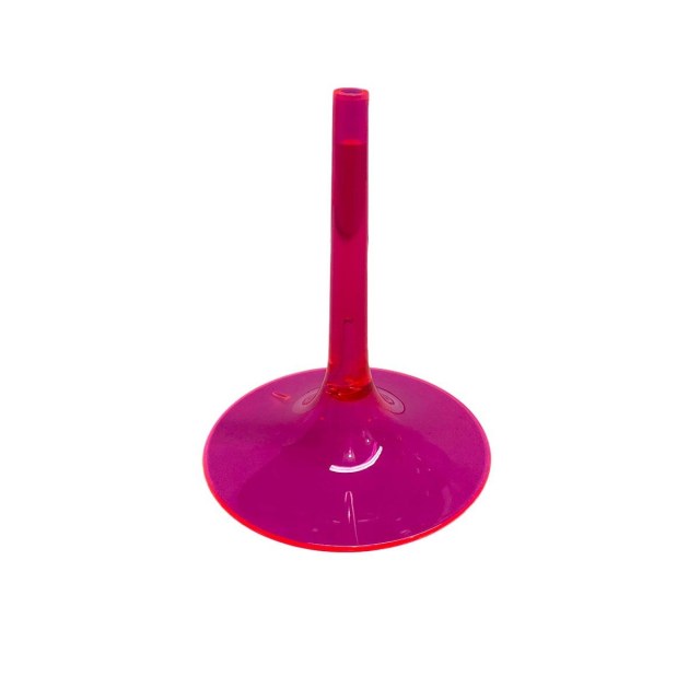 Pé para Taça Gin em Acrílico Rosa Neon (ADP) | Unidade