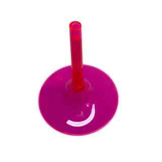 Pé para Taça Gin em Acrílico Rosa Neon (ADP) | Unidade na Sulink