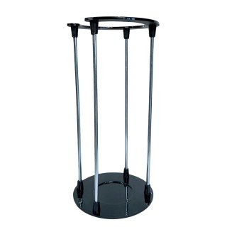 Torre Suporte para 4 Xícaras com Base/Topo em Polímero Preto e Haste de Metal (SM) | Unidade na Sulink