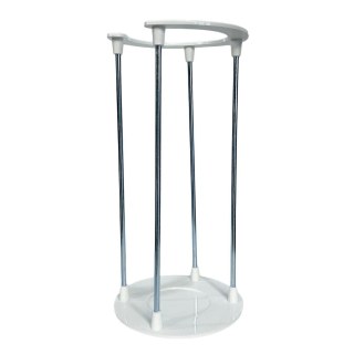 Torre Suporte para 4 Xícaras com Base/Topo em Polímero Branco e Haste de Metal (SM) | Unidade na Sulink