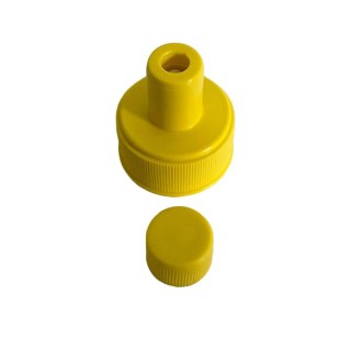 Tampa Bico Fit para Frascos Pet Boca 28mm - Amarelo | Unidade na Sulink