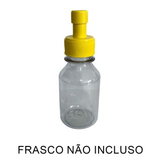 Tampa Bico Fit para Frascos Pet Boca 28mm - Amarelo | Unidade na Sulink