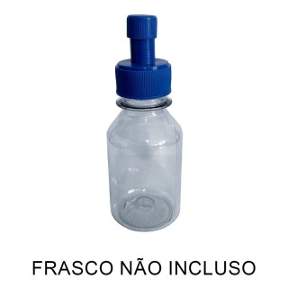 Tampa Bico Fit para Frascos Pet Boca 28mm - Azul (Ciano) | Unidade na Sulink