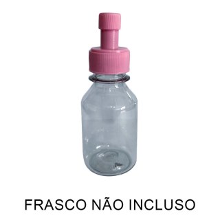 Tampa Bico Fit para Frascos Pet Boca 28mm - Rosa (Magenta Light) | Unidade na Sulink