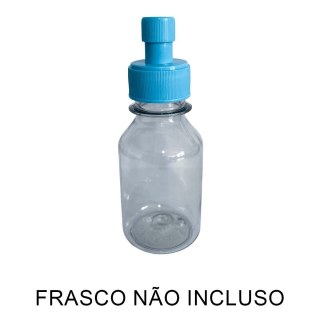 Tampa Bico Fit para Frascos Pet Boca 28mm - Azul Claro (Ciano Light) | Unidade na Sulink