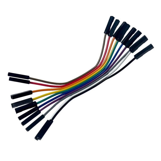 Fio Jumper Cabo Wire Ideal para Arduino | Fêmea X Fêmea 10 Fios/Pinos 10cm na Sulink