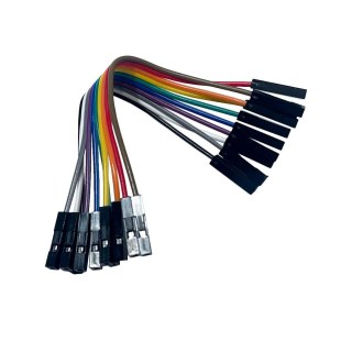 Fio Jumper Cabo Wire Ideal para Arduino | Fêmea X Fêmea 10 Fios/Pinos 10cm na Sulink