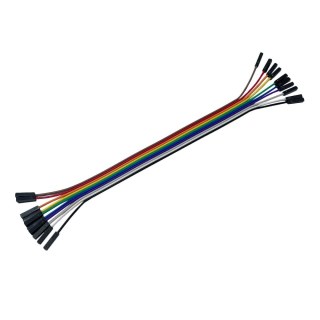 Fio Jumper Cabo Wire Ideal para Arduino | Fêmea X Fêmea 10 Fios/Pinos 20cm na Sulink