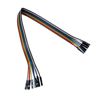 Fio Jumper Cabo Wire Ideal para Arduino | Fêmea X Fêmea 10 Fios/Pinos 30cm na Sulink