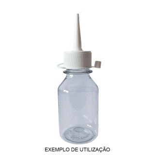 Bico Aplicador para Frascos Pet Boca 28mm - Branco | Pacote com 10 Unidades na Sulink