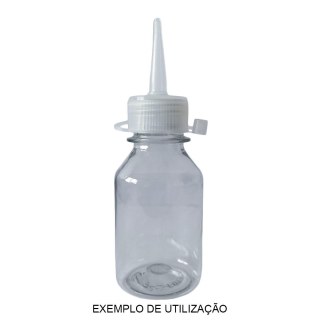 Bico Aplicador para Frascos Pet Boca 28mm - Translúcido | Pacote com 10 Unidades na Sulink