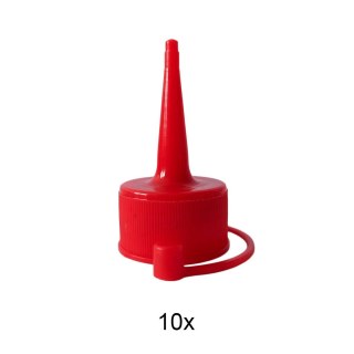 Bico Aplicador para Frascos Pet Boca 28mm - Vermelho (Magenta) | Pacote com 10 Unidades na Sulink