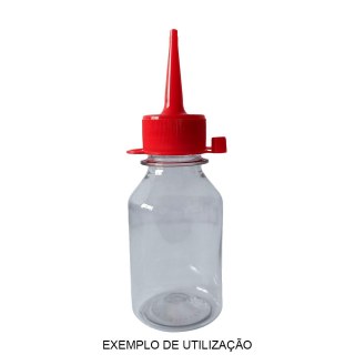 Bico Aplicador para Frascos Pet Boca 28mm - Vermelho (Magenta) | Pacote com 10 Unidades na Sulink