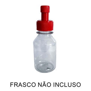 Tampa Bico Fit para Frascos Pet Boca 28mm - Vermelho (Magenta) | Pacote com 10 Unidades na Sulink