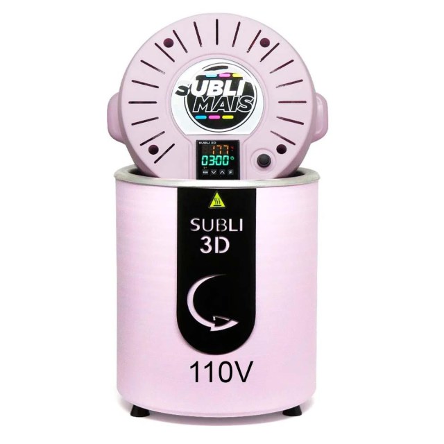 Prensa Térmica Forno Subli 3D SubliMais | Rosa 110V