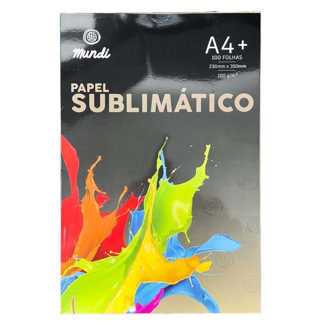 Papel Sublimático Mundi Globinho 100g/m² - A4+ (Plus 230x350mm) - Pacote c/ 100 Folhas