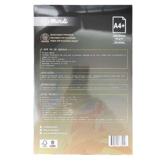 Papel Sublimático Mundi Globinho 100g/m² - A4+ (Plus 230x350mm) - Pacote c/ 100 Folhas na Sulink