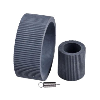 Kit de Borrachas do Tracionador de Papel + Mola da Impressora Epson T1110 L1300 L1800 e Similares | Modelo Estriado na Sulink