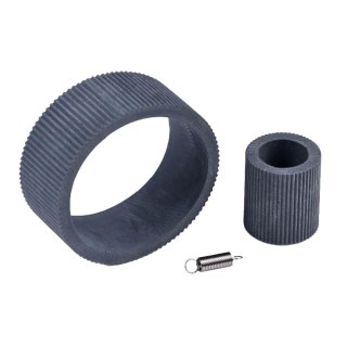 Kit de Borrachas do Tracionador de Papel + Mola da Impressora Epson T1110 L1300 L1800 e Similares | Modelo Estriado na Sulink