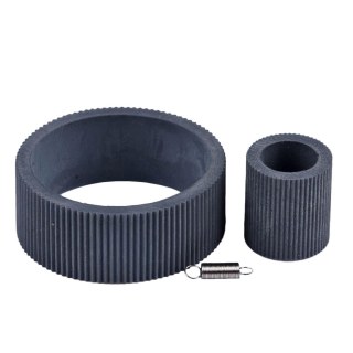 Kit de Borrachas do Tracionador de Papel + Mola da Impressora Epson T1110 L1300 L1800 e Similares | Modelo Estriado na Sulink