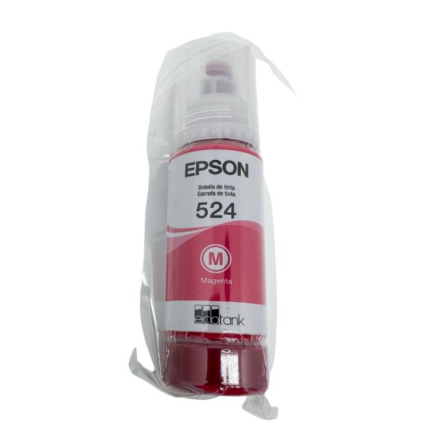 Garrafa de Tinta Original Epson 524 Magenta Pigmentada | T524320 70ml | L6490 L15150 L15160 na Sulink