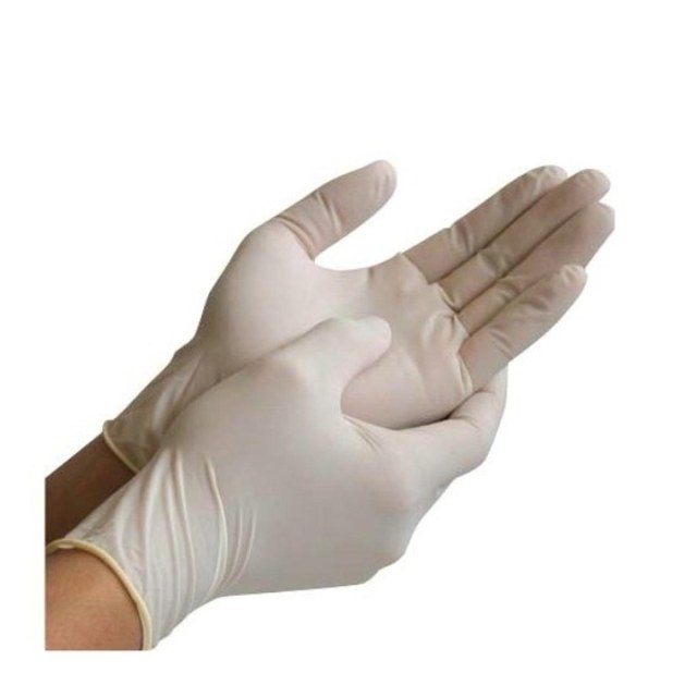 Par de Luvas de Latex Descartável para Procedimentos G