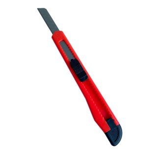 Estilete Estreito 12,5cm Lâmina de Aço Carbono 9mm Bazze B4001 Laranja na Sulink