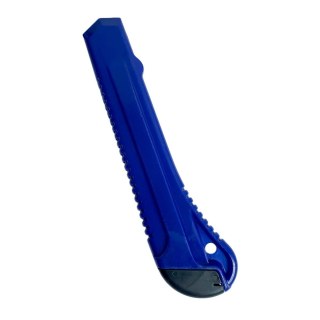 Estilete Largo 15cm Lâmina de Aço Carbono 18mm Bazze B4002 Azul na Sulink