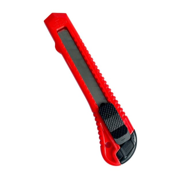 Estilete Largo 15cm Lâmina de Aço Carbono 18mm Bazze B4002 Laranja na Sulink