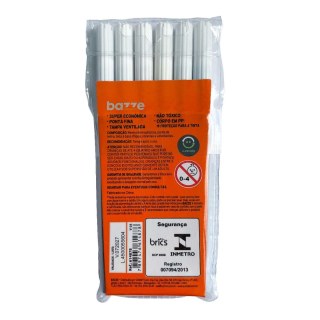 Caneta Canetinha Hidrocor Tinta Lavável Wave Bazze | Pacote com 6 Cores na Sulink