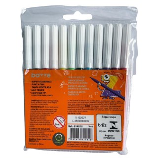 Caneta Canetinha Hidrocor Tinta Lavável Wave Bazze | Pacote com 12 Cores na Sulink
