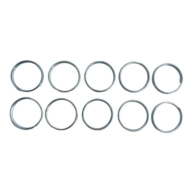 Argola de Metal Comum 25mm Grossa | Pacote com 10 Unidades
