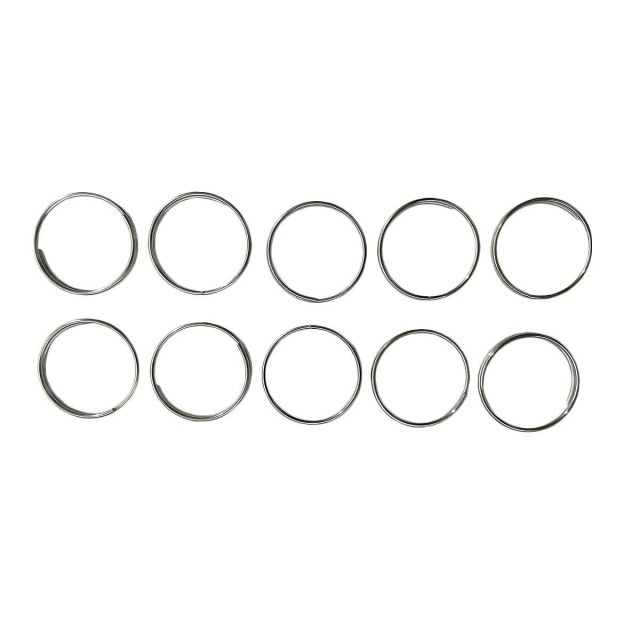 Argola de Metal Cromado 20mm Fina | Pacote com 10 Unidades