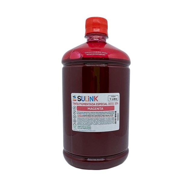 Tinta Sulink para Epson Pigmentada para Glossy Vinil | 1 Litro Magenta na Sulink