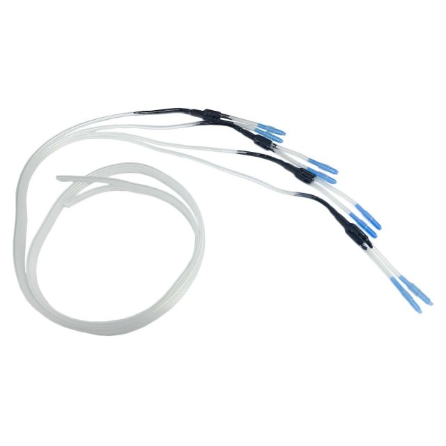 Mangueira Grossa de 1,1m de 4 vias com Mangueiras extensoras em T (1 Via para 2 Vias) para Bulk Ink Epson WF-C5210 WF-C5290 WF-C5710 WF-C5790 WF-C579R na Sulink
