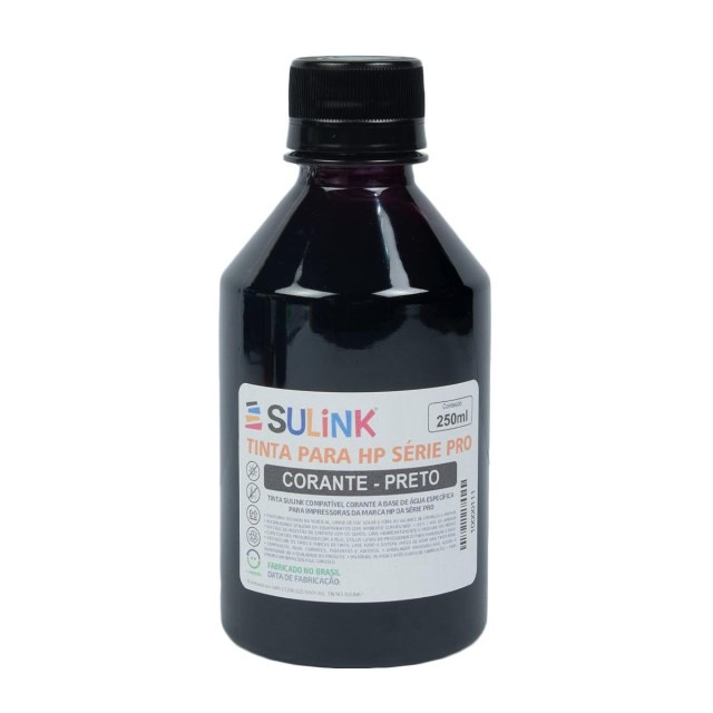 Tinta Sulink para HP Série PRO Corante | 250ml