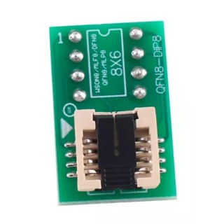 Adaptador Soquete Módulo Eeprom QFN8-DIP8/WSON8 8mm x 6mm Socket para Gravador de Eeprom na Sulink