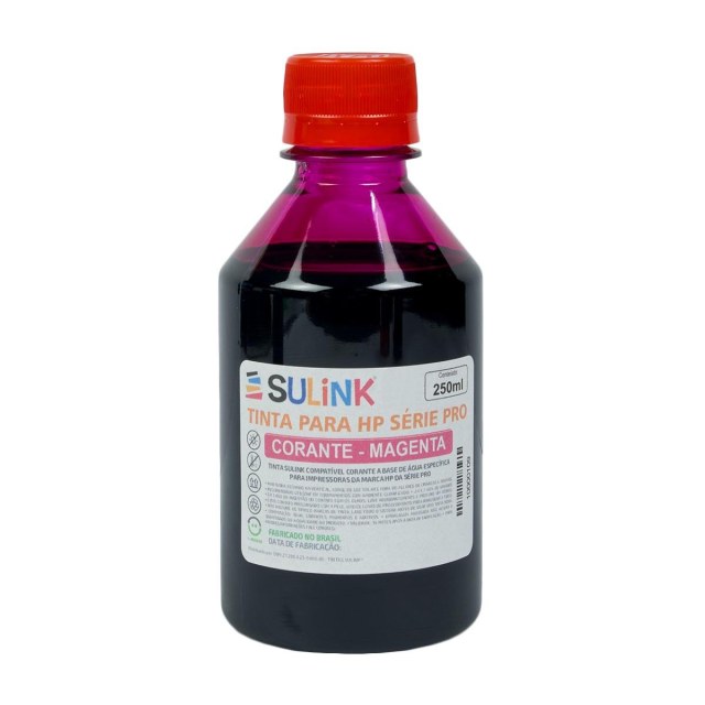 Tinta Sulink para HP Série PRO Corante | 250ml Magenta