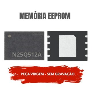 Memória Eeprom N25Q512A - Peça Virgem Sem Gravação - Unidade na Sulink