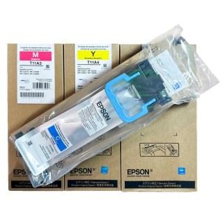 Kit 4 Cartuchos Bolsa de Tinta Original Epson WF-C5310 WF-C5390 WF-C5810 WF-C5890 | (Preto 136ml e 38ml cada Colorido) na Sulink