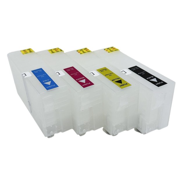 Cartucho Recarregável 4 Cores para Epson T3170 (T3170X) | Sem Tinta, Sem Programação