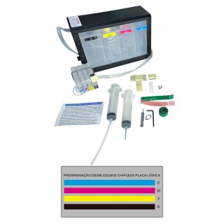Bulk Ink para HP 7720 7740 A3 para Instalação | Vazio + Programação Desbloqueio ChipLess | Cliente deve enviar Placa Lógica na Sulink