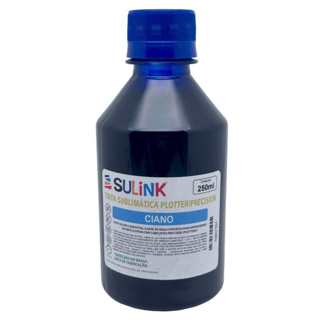 Tinta Sulink para Plotter Epson Sublimática | 250ml Ciano