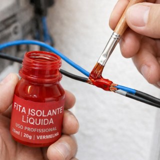 Fita Isolante Líquida Vermelha - Frasco 30ml (20g) na Sulink