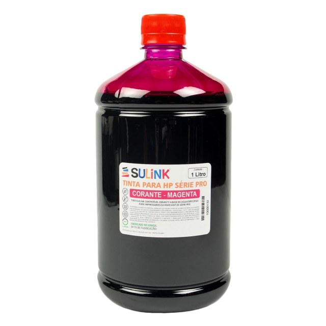 Tinta Sulink para HP Série PRO Corante | 1 Litro Magenta