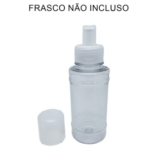 Bico Fit com Tampa para EcoTank Frascos Pet Boca 28mm - Translúcido | Unidade na Sulink