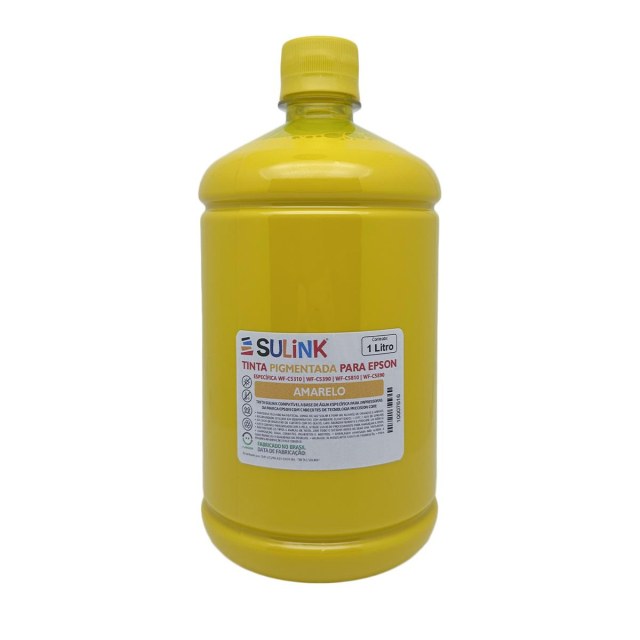 Tinta Sulink Específica para Epson WF-C5310/5390/5810/5890 - Pigmentada | 1 Litro Amarelo